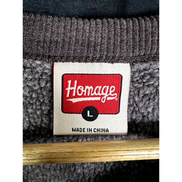 Men's Homage Go-To Brown Crewneck Sweatshirt- Size L - $55 Retail - Picture 3 of 5
